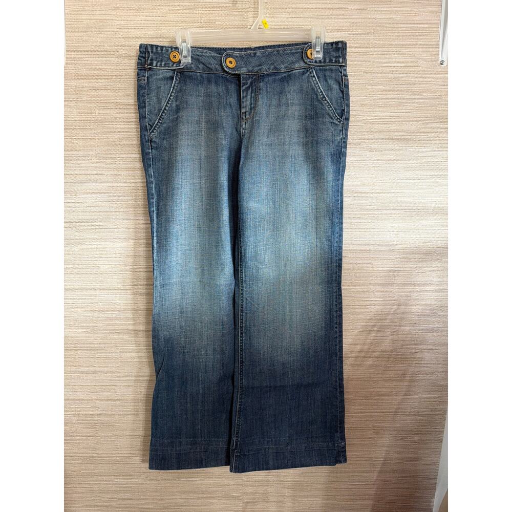American Eagle Outfitters Women's Medium Wash Wide Leg Jeans